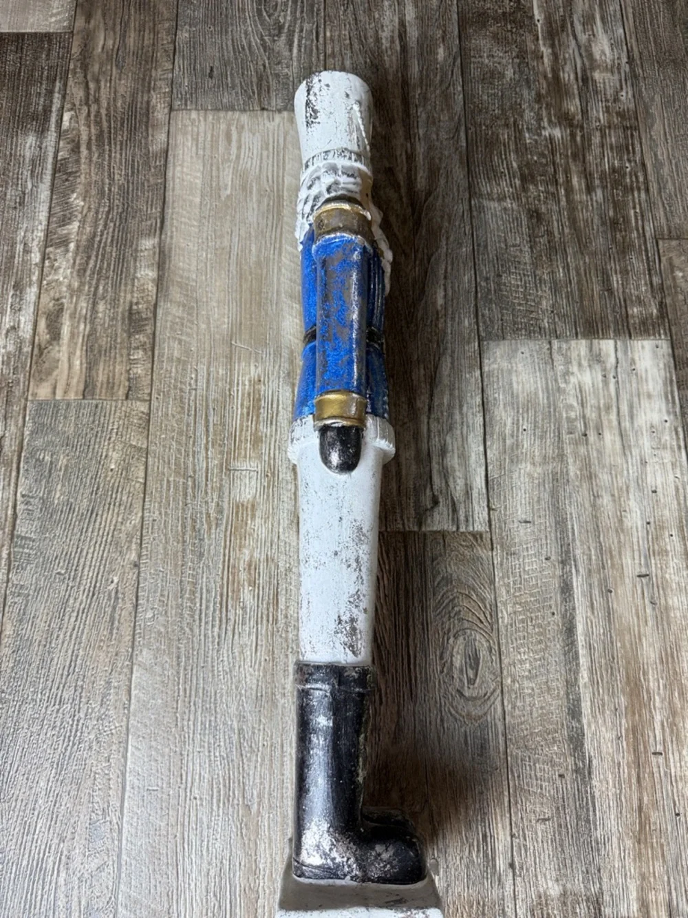 Hand-Painted Blue & Gold Nutcracker Figurine